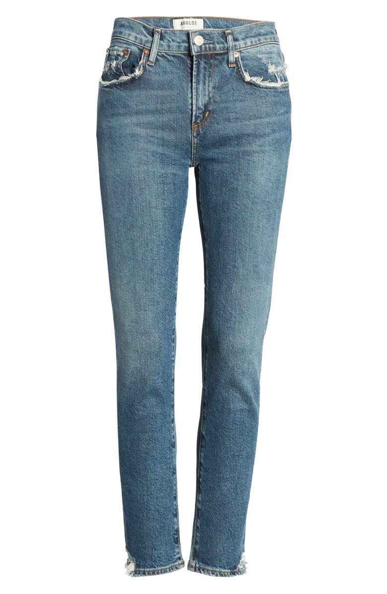 AGOLDE Toni High Waist Ankle Straight Leg Jeans, Alternate, color, 