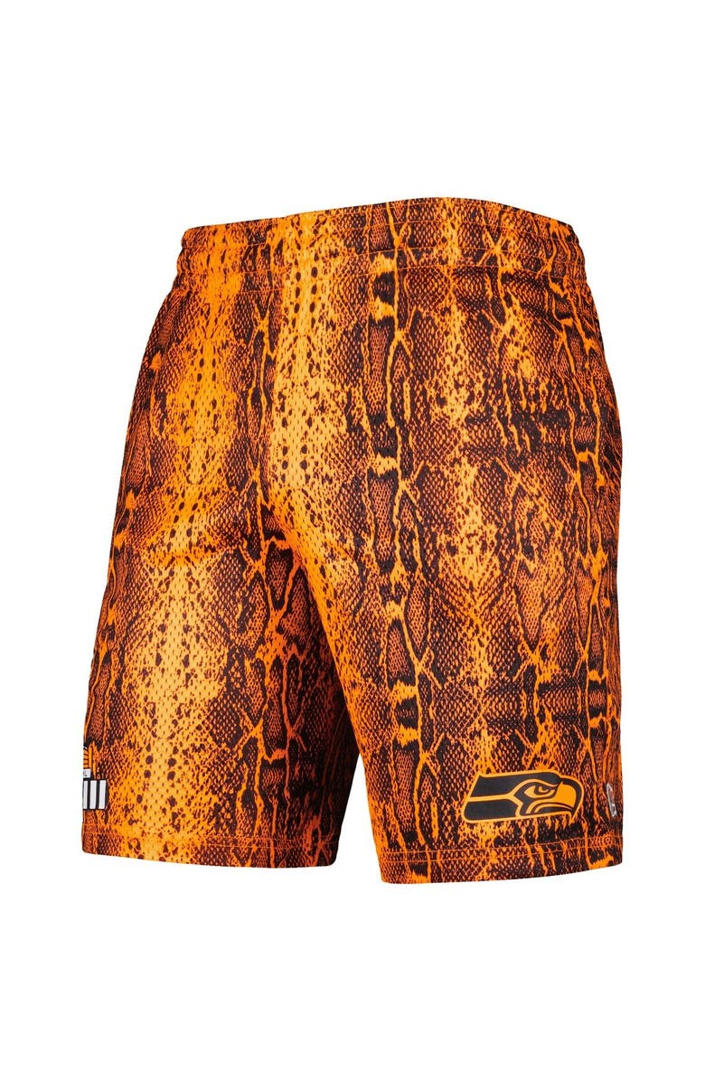 New Era Men's New Era Orange Seattle Seahawks Summer Pop Shorts, Alternate, color, Orange