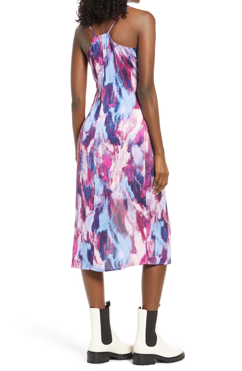 Open Edit Racerback Crepe Sundress, Alternate, color, 