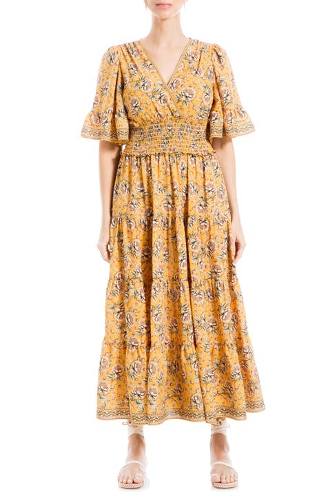 Max studio yellow dress best sale