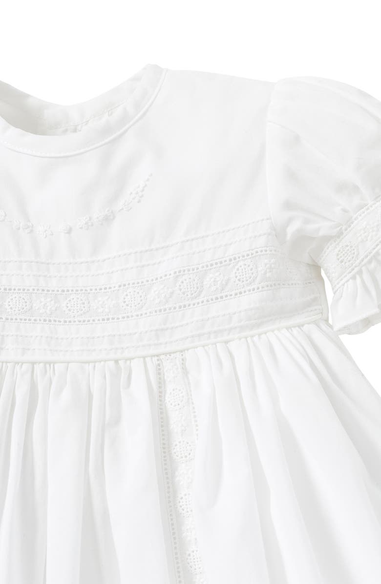 Kissy Kissy Nicole Christening Gown & Bonnet Set, Alternate, color,