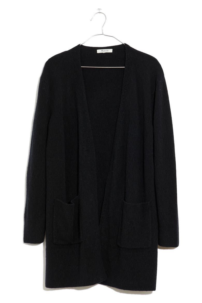 Kent Cardigan Sweater, Alternate, color, TRUE BLACK