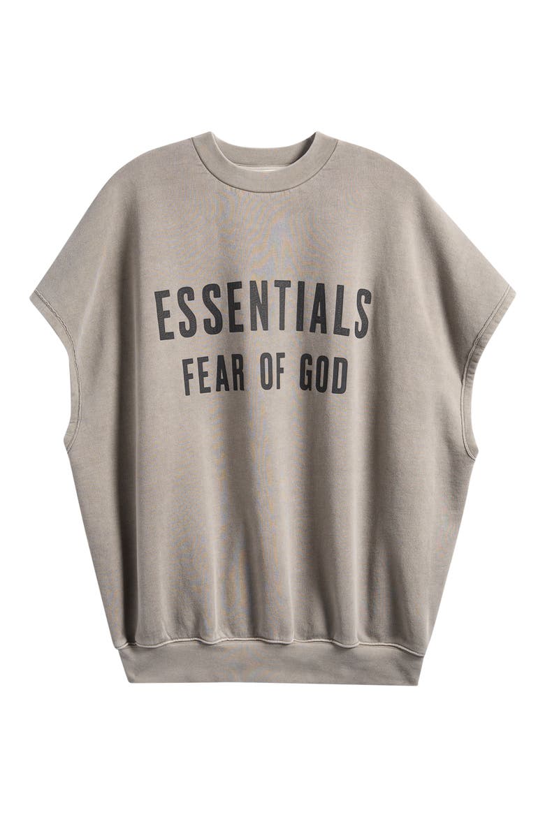 Fear of God Essentials Relaxed Cutoff Fleece Sweatshirt (Men