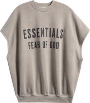 Fear of God Essentials Relaxed Cutoff Fleece Sweatshirt