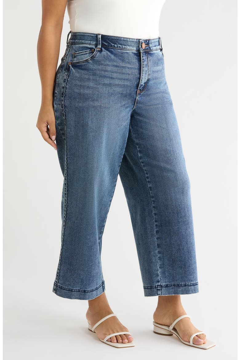 Gracie Skyrise Double Side Seam Wide Leg Jeans, Alternate, color, BLUE ARTISANAL