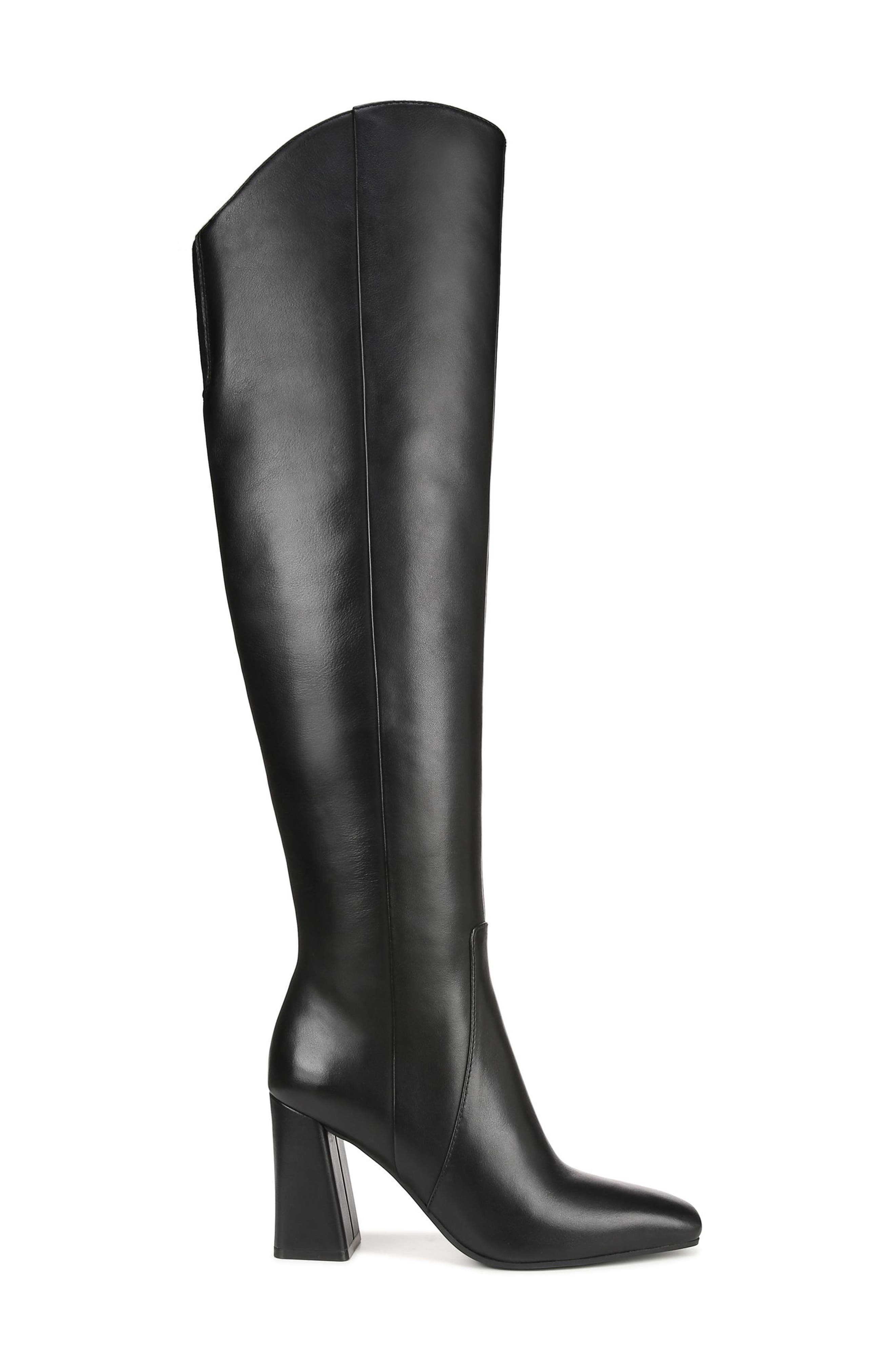 Naturalizer Lyric Over the Knee Boot, Alternate, color, Black Leather