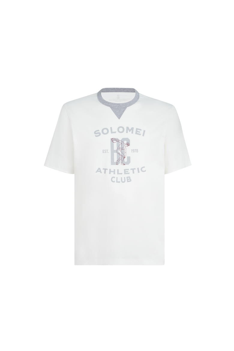 T-shirt with print, Alternate, color, Off-White