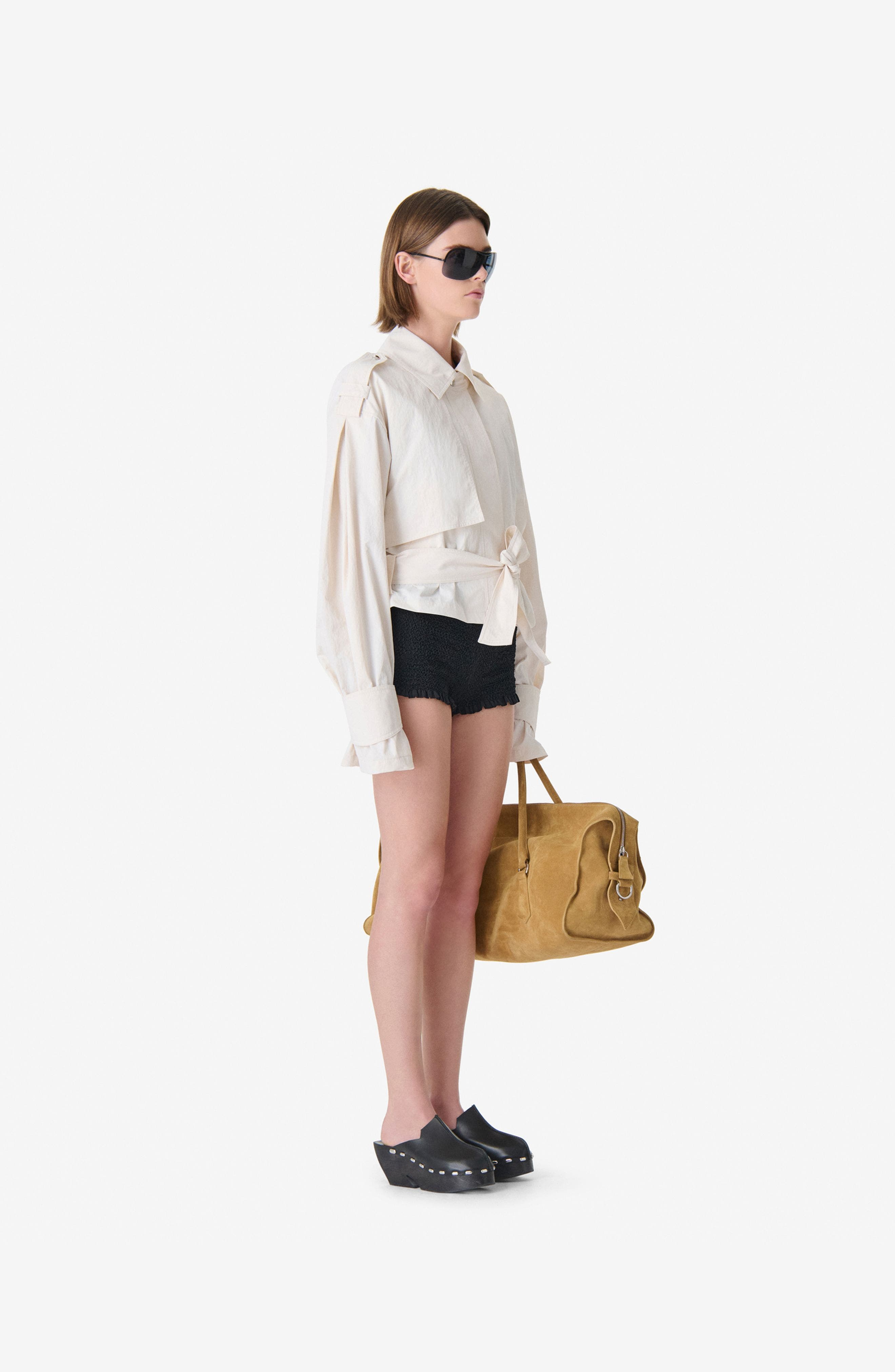 Zynia Cropped Trench Jacket - image 2