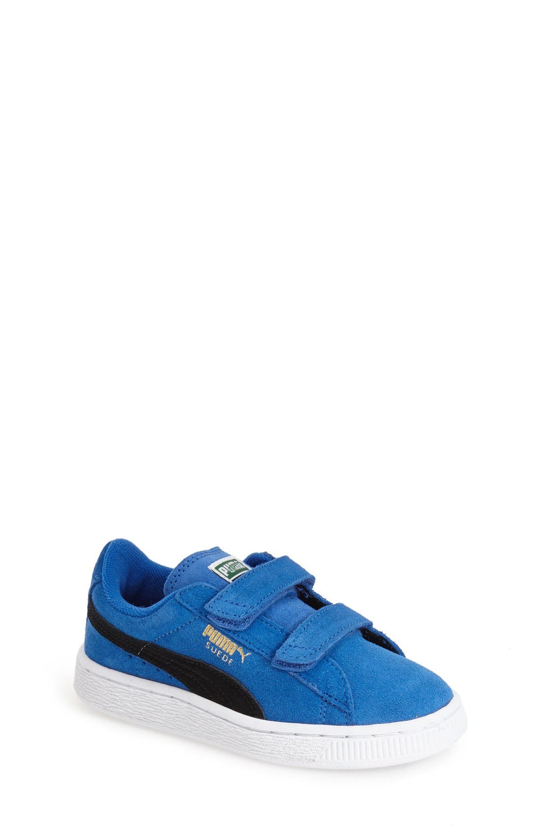 Suede Sneaker, Main, color, STRONG BLUE/ BLACK