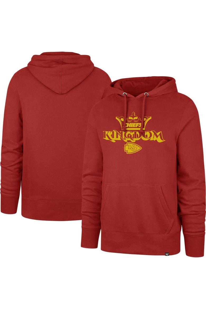 Men's '47 Red Kansas City Chiefs Regional Headline Pullover Hoodie, Main, color, Red
