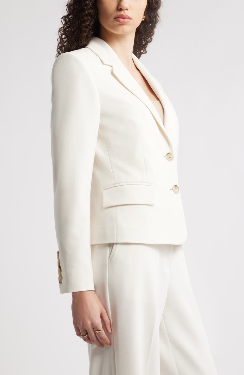 Nordstrom The Hanna Slim Fit Blazer, Alternate, color, Ivory Tofu