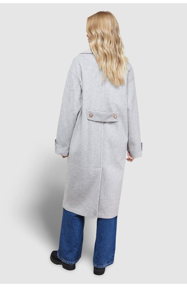 Oasis Relaxed Tailored Coat, Alternate, color, Charcoal