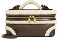 Bottega Veneta Bang Bang Genuine Shearling Trim Leather Vanity Case