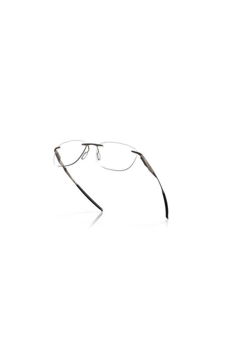 53mm Rectangle optical glasses, Alternate, color, Brown