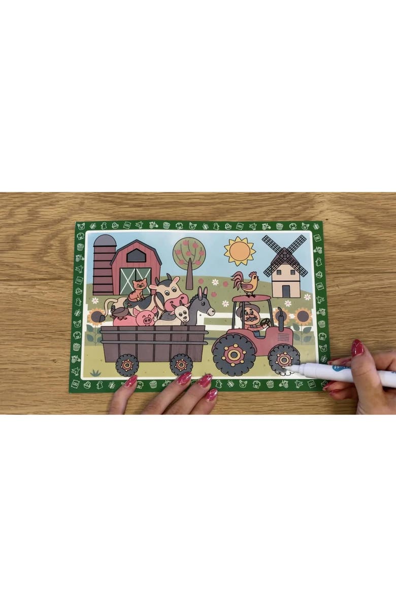 Buddy & Barney Magic Water Drawing Set, Animal Themed Activity, Kids 3+, Alternate, color, Multicolored