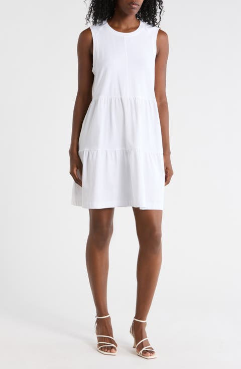 Crewneck Tiered Dress