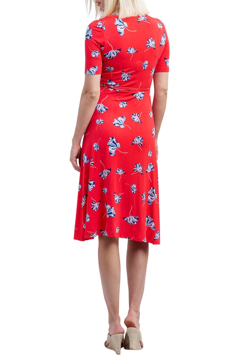 Maya Maternity/Nursing Wrap Dress, Alternate, color, POPPY
