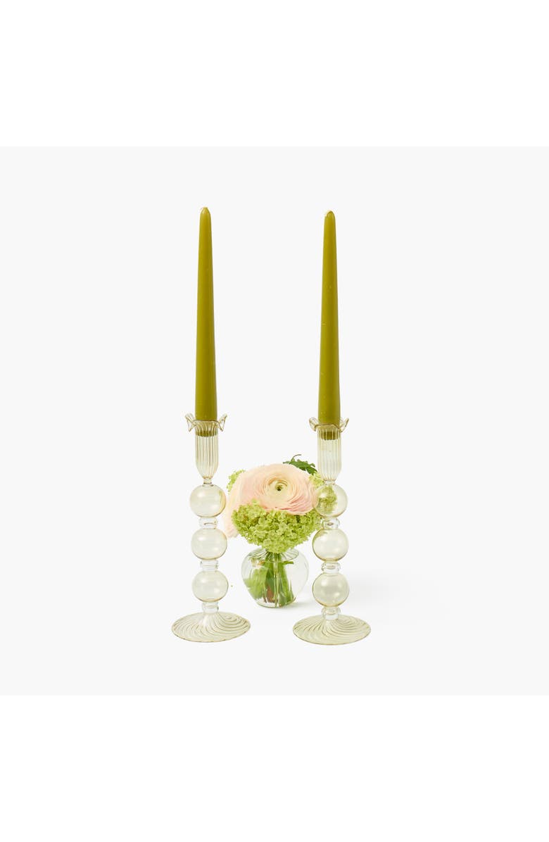 Mrs. Alice Eden Candle Holders, Main, color, Green