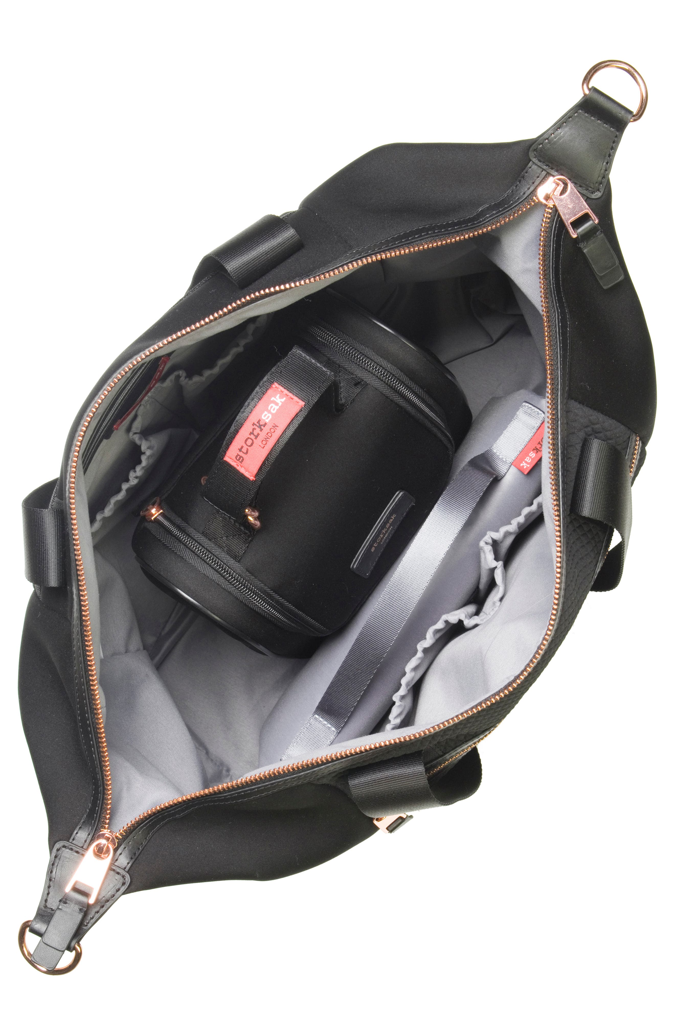 Storksak Stevie Lux Diaper Bag, Alternate, color, 