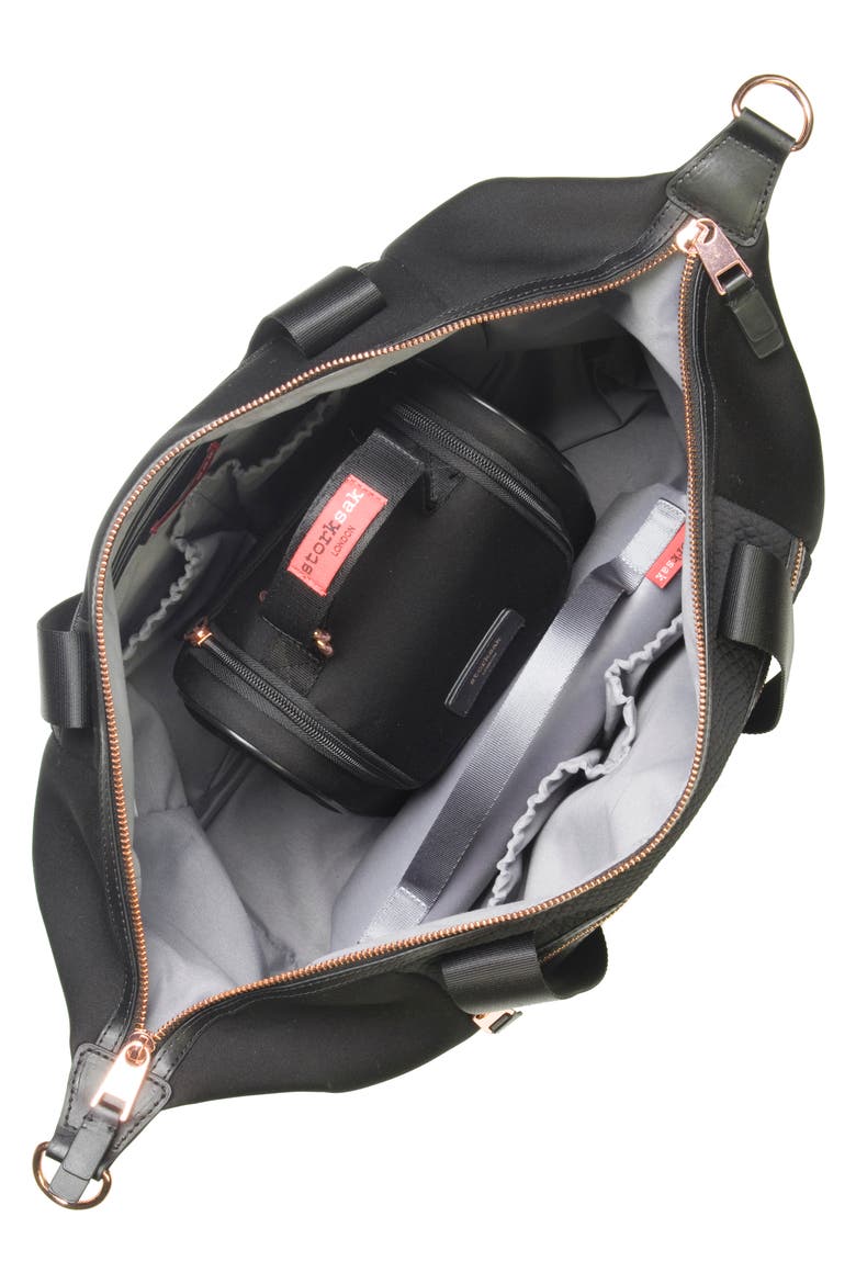 Stevie Lux Diaper Bag, Alternate, color, SCUBA BLACK