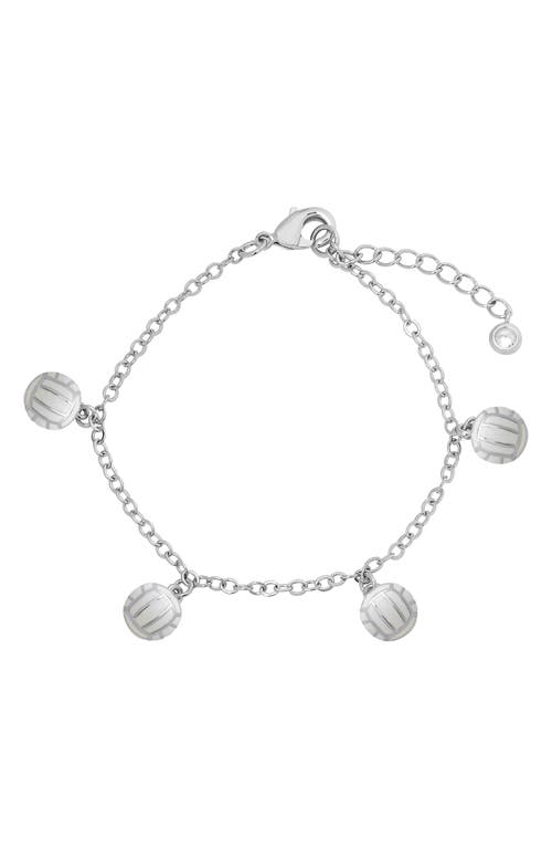 Lily Nily 3d Volleyball Bracelet In Silver
