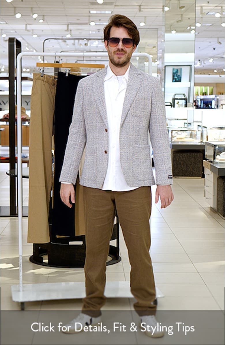 Henrik Trim Fit Knit Cotton Blend Tweed Sport Coat, sales video thumbnail