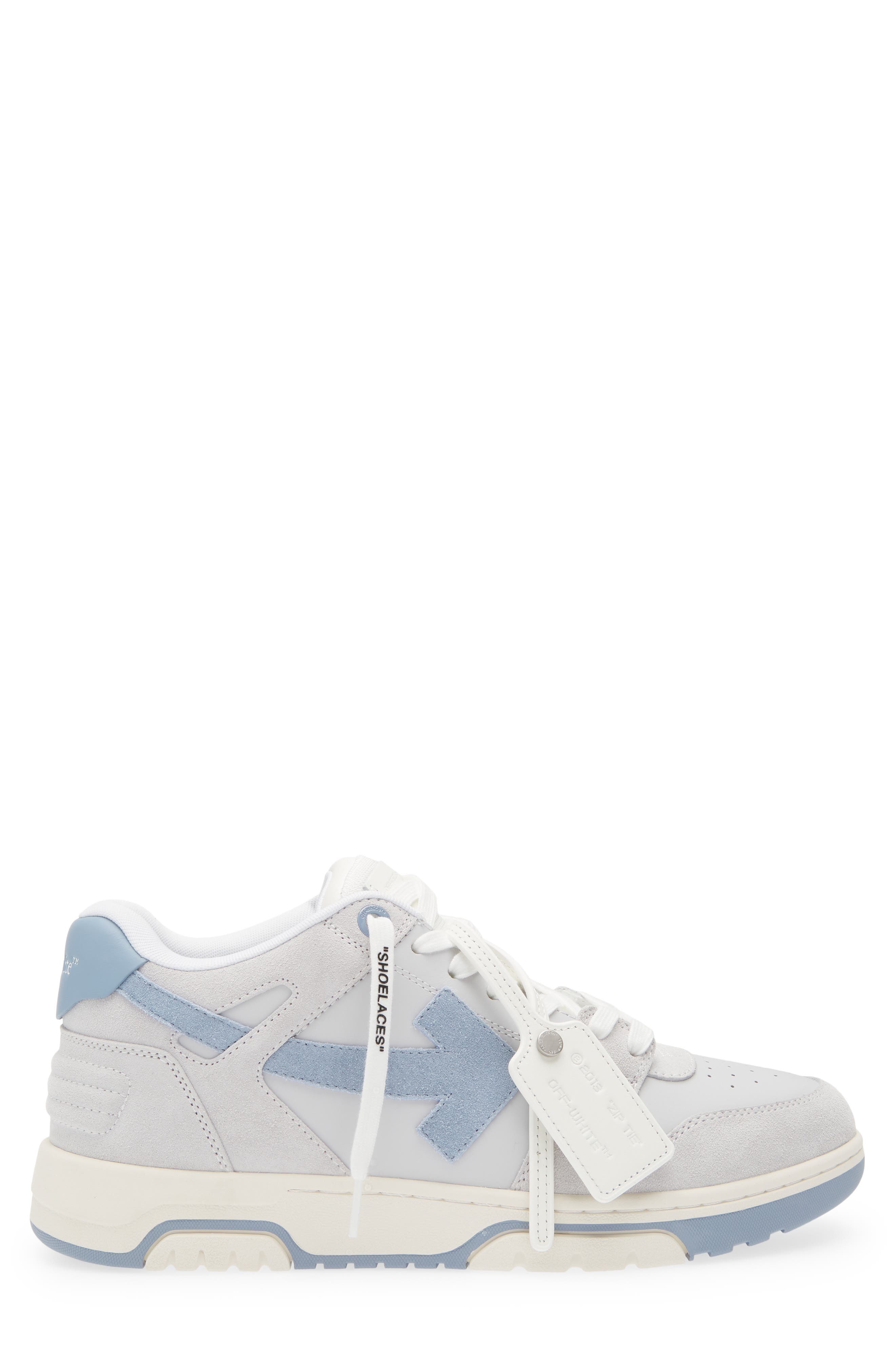 Off-White Out of Office Low Top Sneaker, Alternate, color, Medium Grey - Dusty Blue