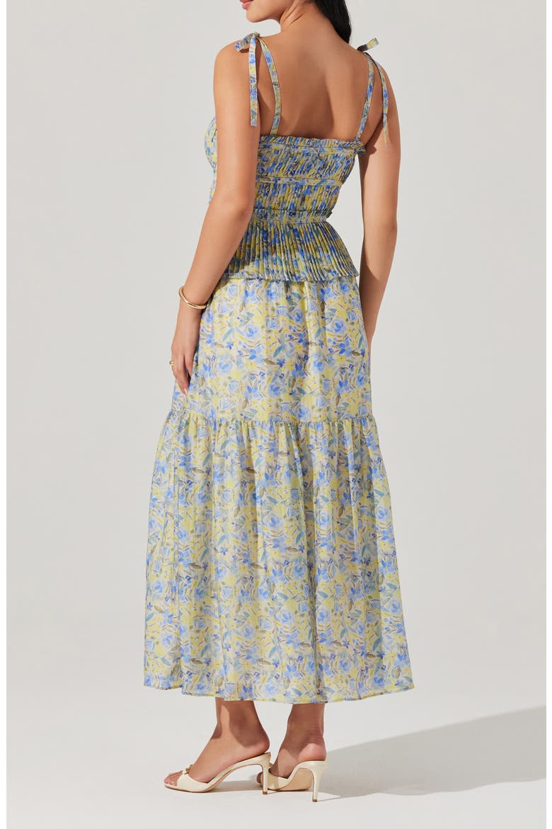 Ethelind Floral Tiered Sundress, Alternate, color, BLUE YELLOW FLORAL