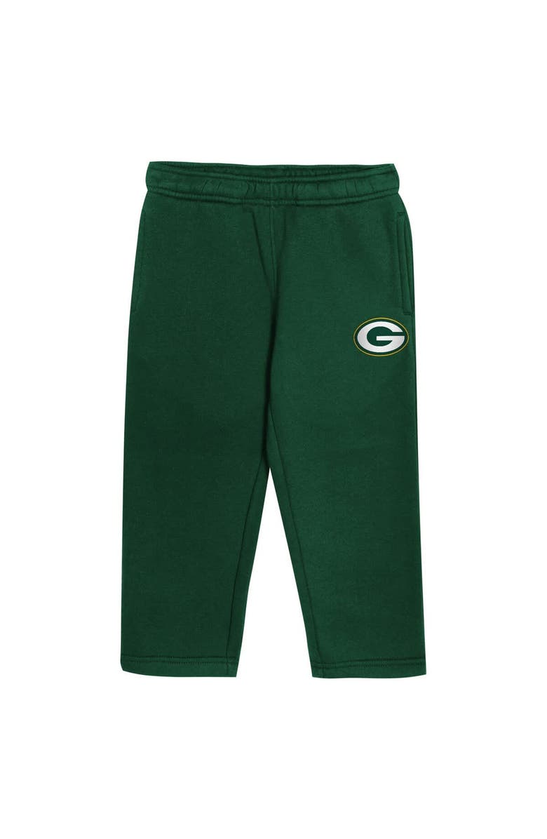 Outerstuff Toddler Outerstuff Green Green Bay Packers Lineman Fleece Hoodie & Pants Set, Alternate, color, Green