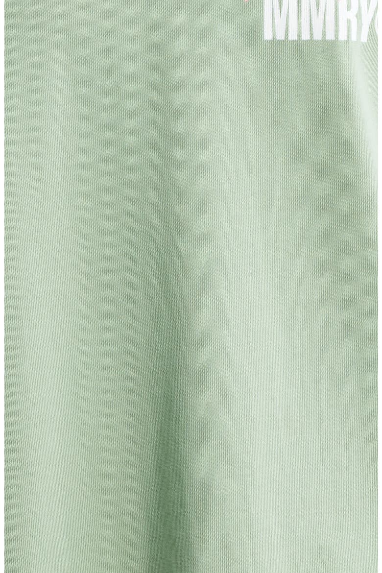 Oversize Maison Crop Graphic T-Shirt, Alternate, color, LIGHT SAGE