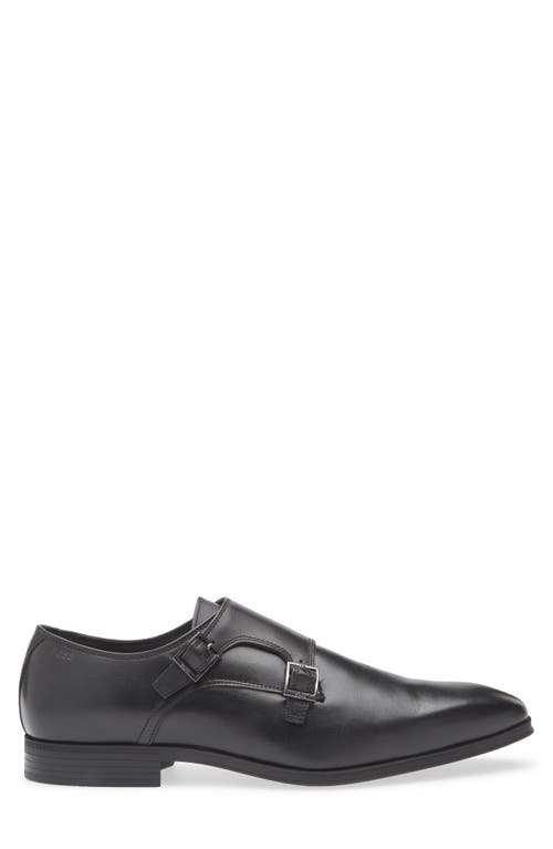Hugo Boss Boss Theon Double Monk Loafer In Black