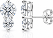 Donatello Gian Sterling Silver Two-Stone Drop Earrings
