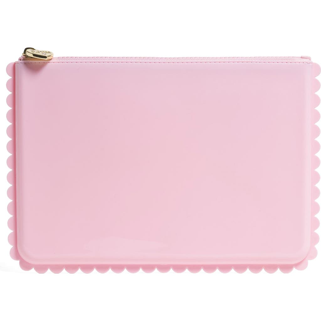 Stoney Clover Lane Jelly Scalloped Flat Pouch In Red