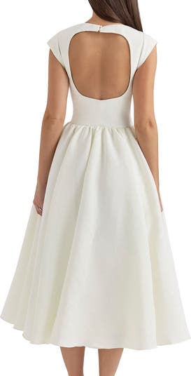 Debutante Backless Midi Dress