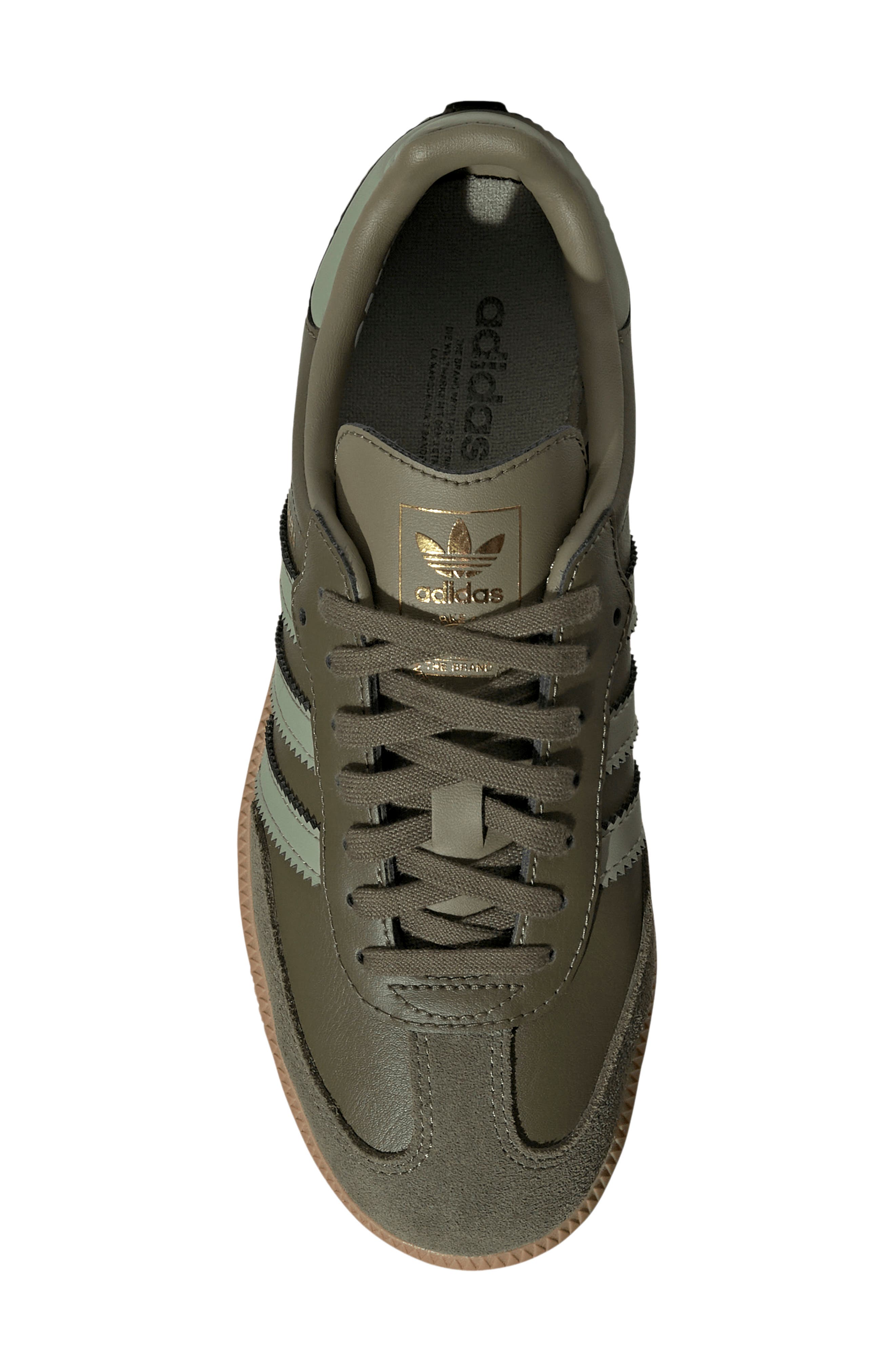 Kids' Samba OG Sneaker, Alternate, color, OLIVE STRATA/ TENT GREEN/ GUM