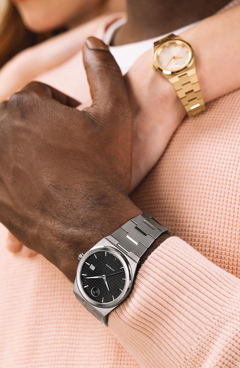 Movado Bold Quest Bracelet Watch, 39mm, Alternate, color, Black