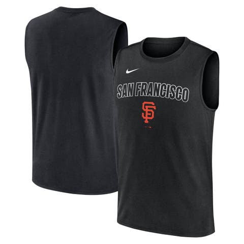 Men's Nike Black San Francisco Giants Knockout Performance Muscle Tank Top