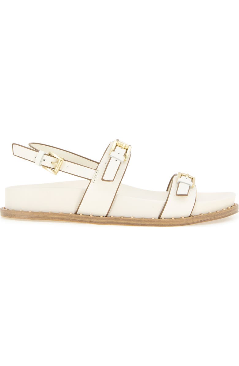 Kenneth Cole Drinity Flat Slingback Sandal, Alternate, color, Cream Leather