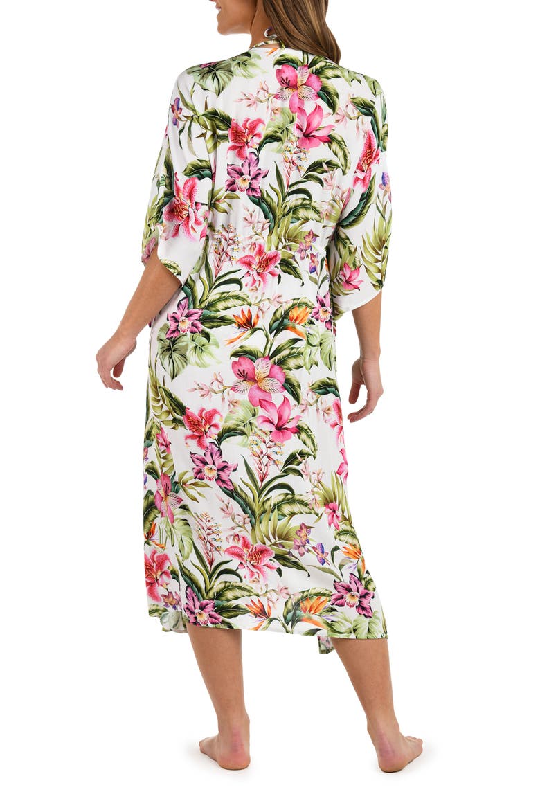 Polynesian Tie Front Cover-Up, Alternate, color, WHITE MULTI