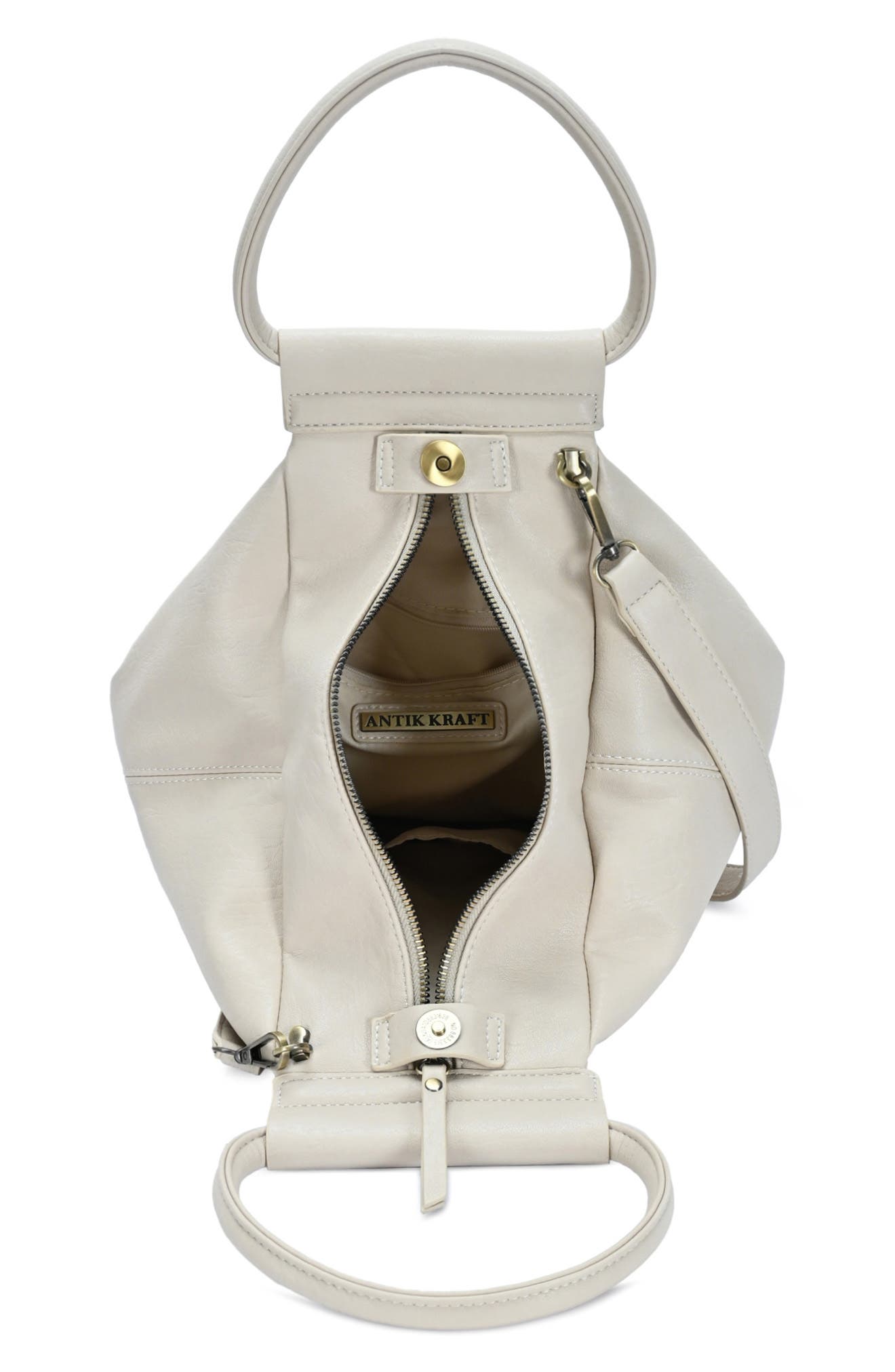 Slouchy Top Handle Bag, Alternate, color, BONE