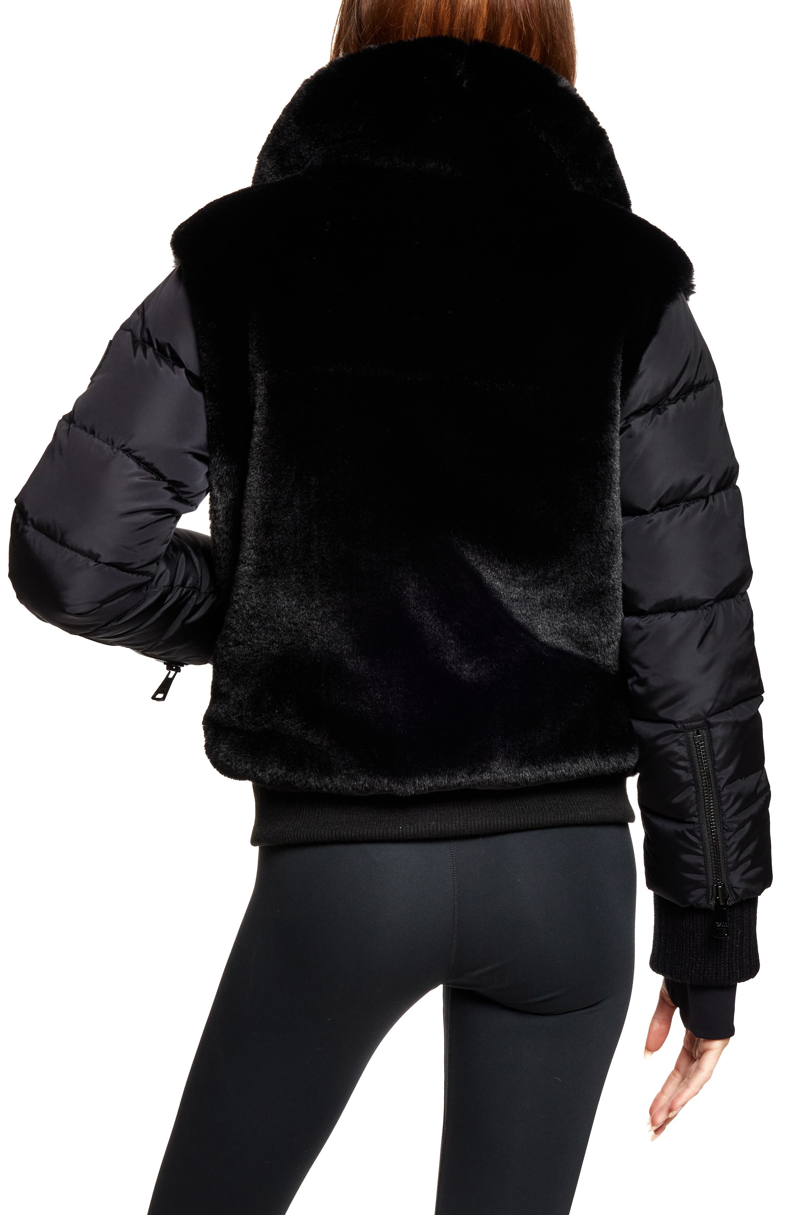 Carlie Faux Fur Quilted Down Puffer Jacket - image 2