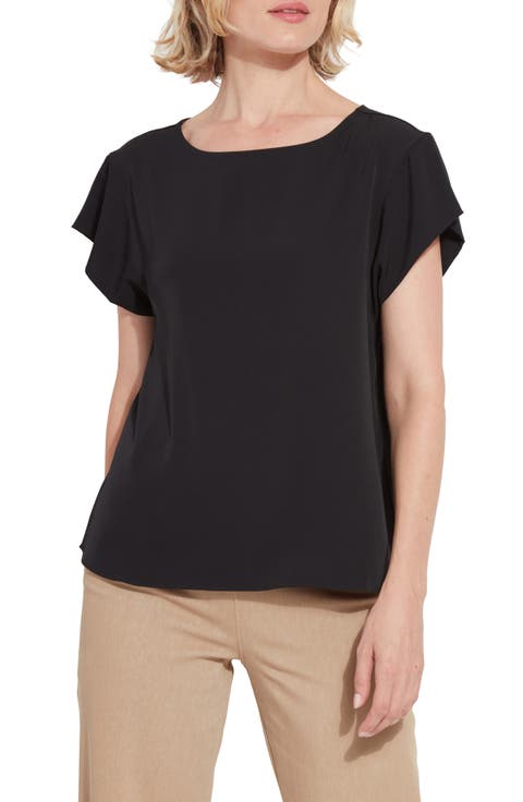 Melodie Boat Neck Woven Top