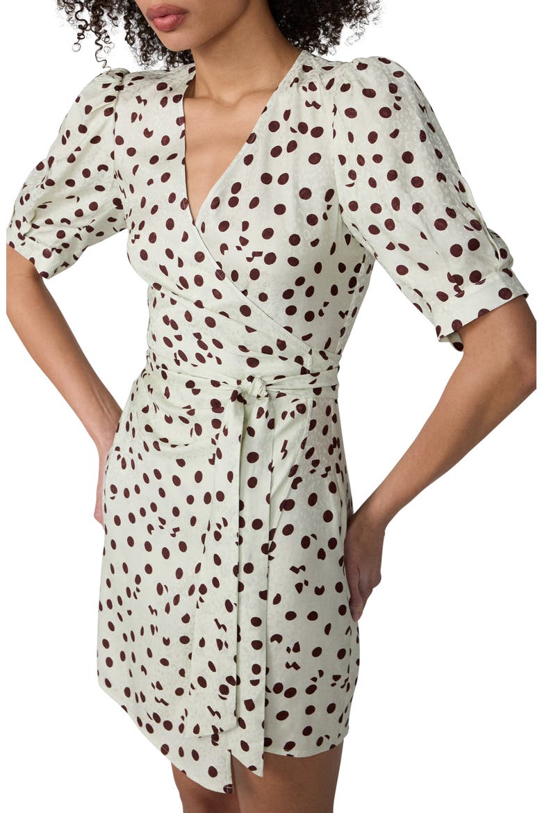 Lana Polka Dot Minidress, Alternate, color, RIVE DOT V