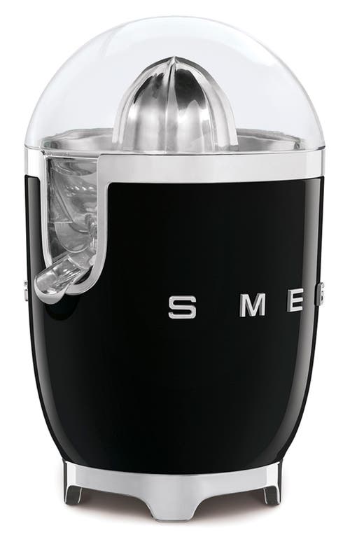 Smeg 50s Retro Style Aesthetic Citrus Juicer In Black
