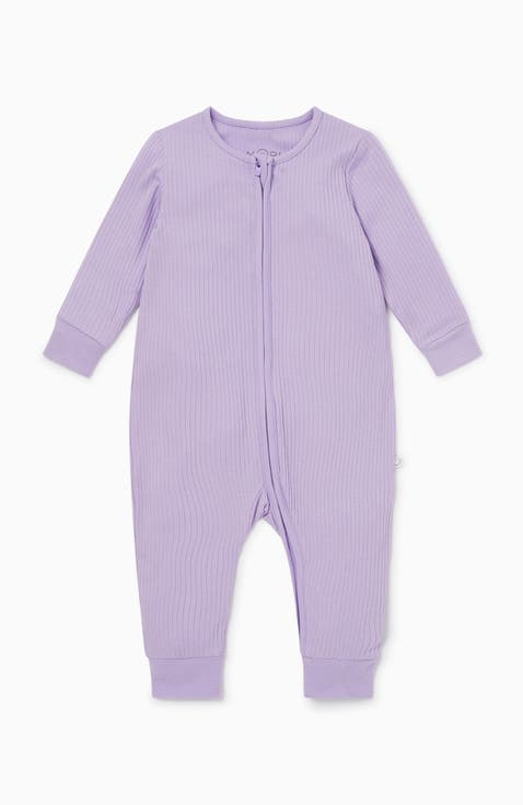 Ribbed Two Way Zip-Up Sleepsuit (Baby)