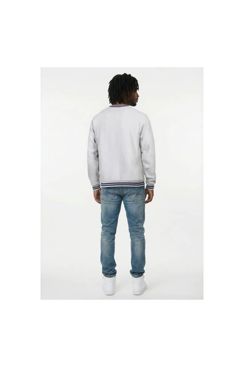 Men's Champion Heather Gray New York Yankees Reverse Weave Sweatshirt, Alternate, color, Heather Gray