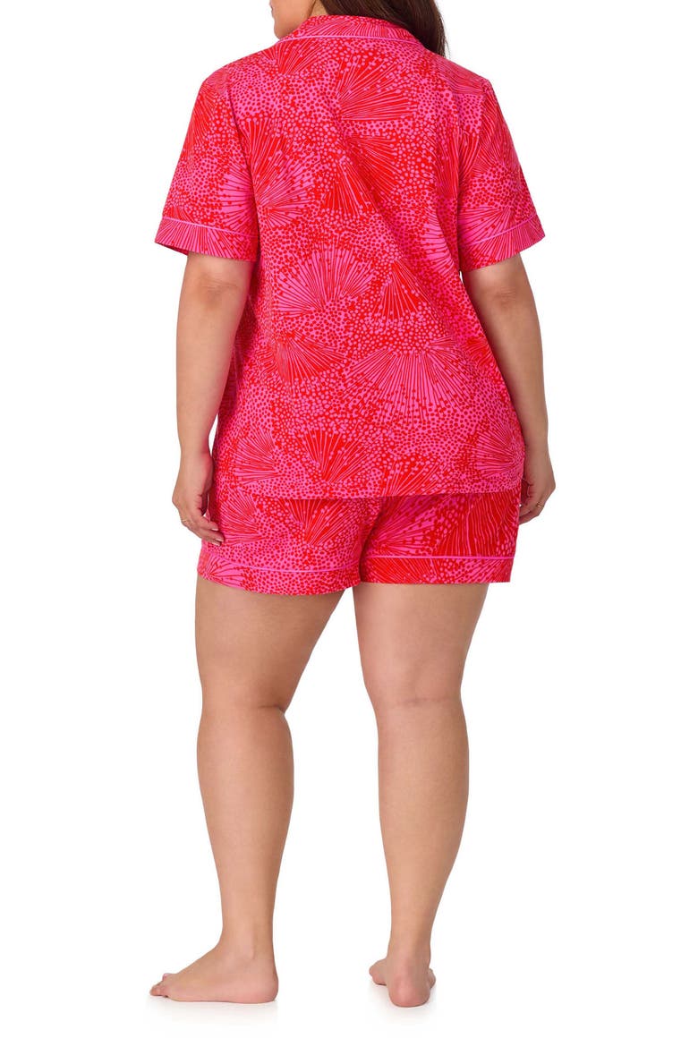 Print Stretch Organic Cotton Jersey Short Pajamas, Alternate, color, STARBURST