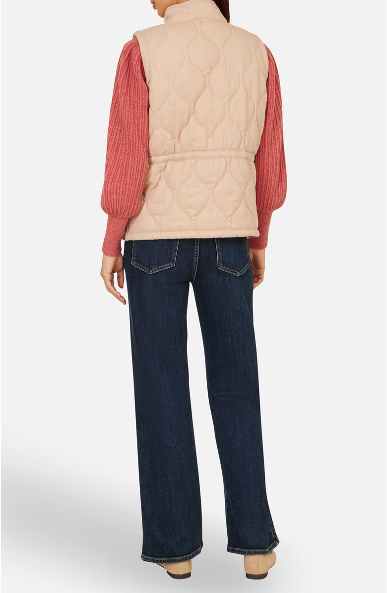 Yumi Quilted Utility Gilet, Alternate, color, Taupe