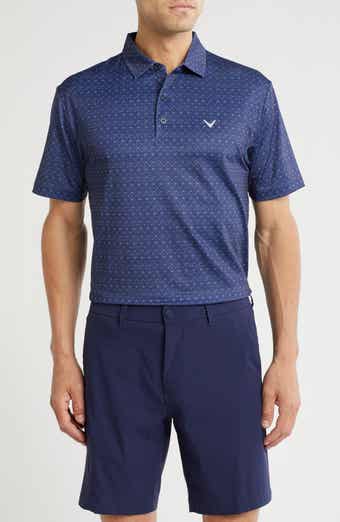 Callaway Chevron Print Twill Polo