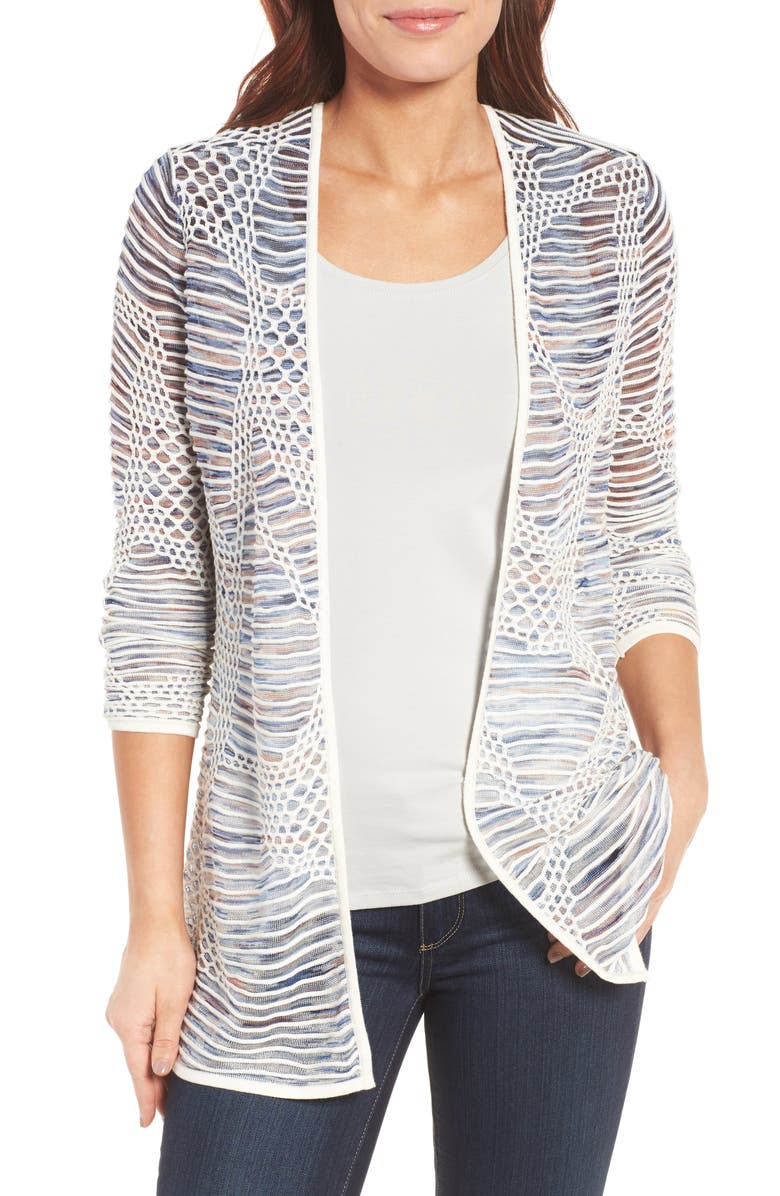NIC+ZOE Wildflower Open Front Cardigan, Main, color,
